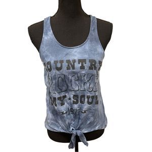 *5 For $25* Denizen Levi’s Blue County Rocks My Soul Tank- Size Large